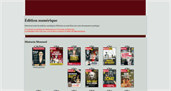 Desktop Screenshot of numerique.historia.fr