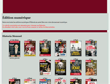 Tablet Screenshot of numerique.historia.fr