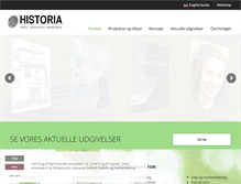 Tablet Screenshot of historia.dk